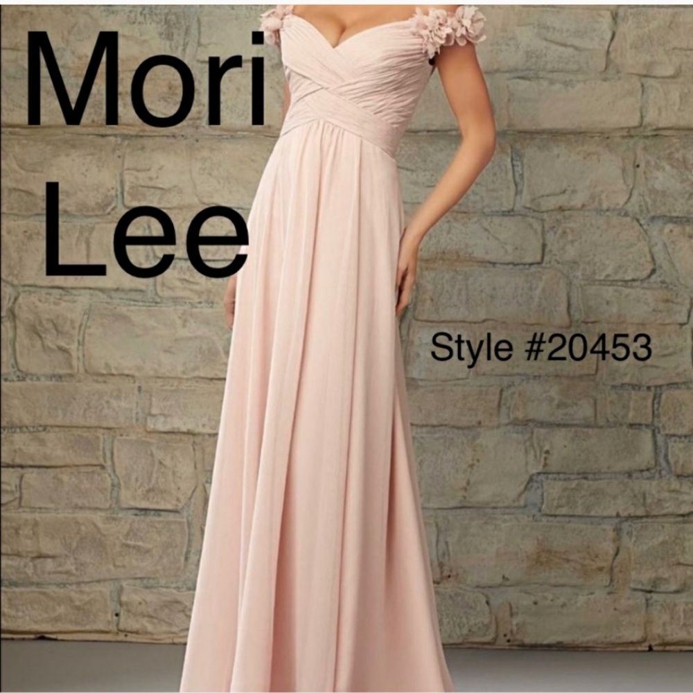 Mori Lee Style 20453 Blush Bridesmaid Dress